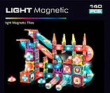 Магнітний конструктор Magnetic DIY на 140 елементів з кульками, різнокольоровий 1039, фото 5