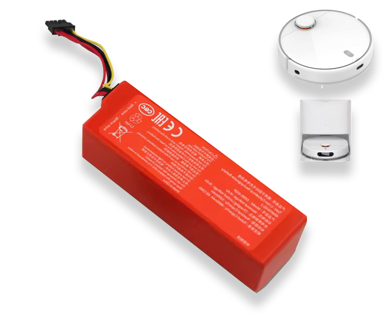 Акумуляторна батарея 5200 мА·г для Xiaomi Mijia Mi Robot Vacuum-Mop 2 Pro MJSTS1 / C101 / MJSTP — сумісна, потужна, надійна