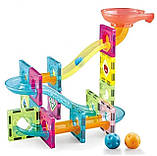 Магнітний конструктор Magnetic DIY із кульками — 47 різнокольорових елементів 1042, фото 2