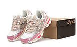 Жіночі кросівки Asics Gel Kahana 8 весна-осінь-літо у сітку повсякденні (білі з рожевим). Живе фото, фото 4