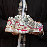 Жіночі кросівки Asics Gel Kahana 8 весна-осінь-літо у сітку повсякденні (білі з рожевим). Живе фото, фото 6