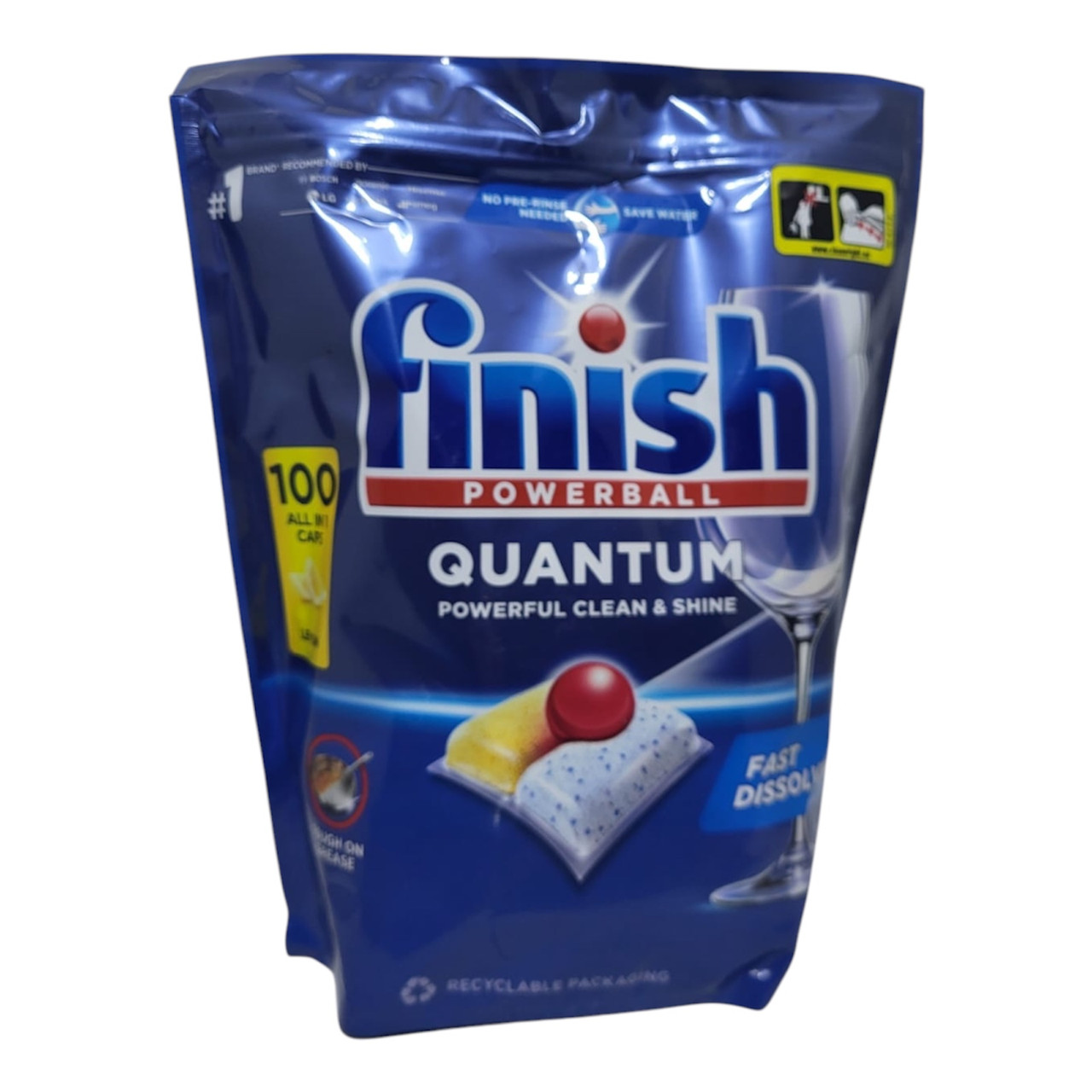 Таблетки для посудомийних машин FINISH QUANTUM All in 1, 100 шт.