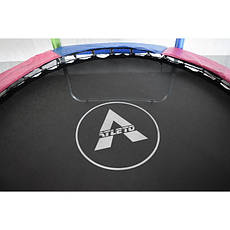 Батут Atleto 374 см з внутрішньою сіткою Multicolor, фото 5