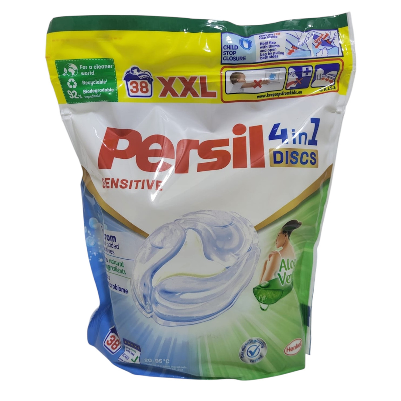 Капсули-диски 4-компонентні Persil Sensitive, 38 шт., фото 1