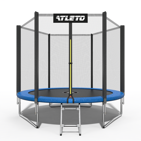 Дитячий батут Atleto 312 см з сіткою та драбинкою, фото 1