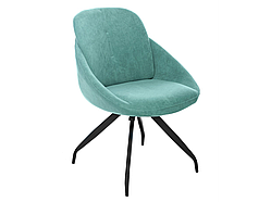 Стілець поворотний R-65 м'ятний + чорний