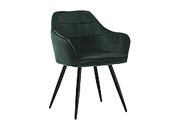 Стілець M-62 смарагдовий велюр + чорний