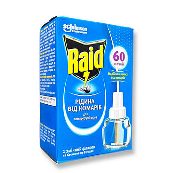 Рідина від комарів Рейд 60 ночей оригінал