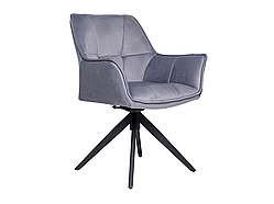 Стілець поворотний R-68 сірий + чорний