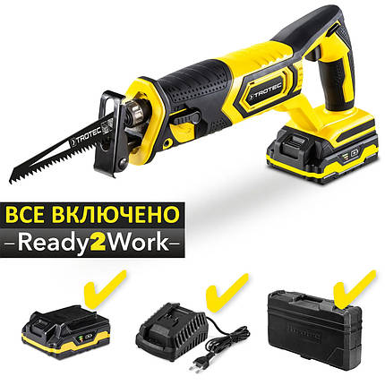 Пила шабельна акумуляторна Trotec PRCS 10-20V + кейс (4431000110), фото 1