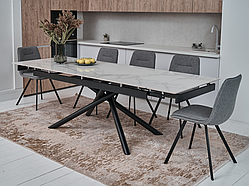 Керамический стол TML-819 вайт клауд + чорний