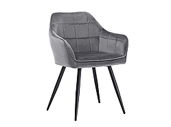 Стілець M-62 сірий велюр + чорний