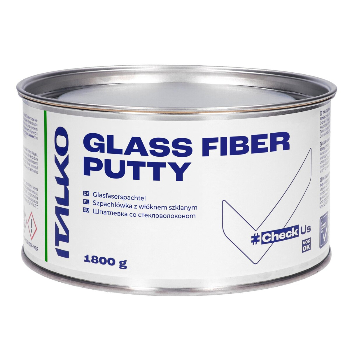 Скловолокниста шпаклівка Italko Glass Fiber Putty 1.7 кг, фото 1