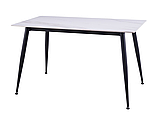 Обідній керамічний стіл TM-100 олімпо вайт + чорний, фото 6