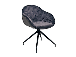 Стілець поворотний R-145 сірий + чорний