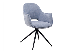 Стілець поворотний R-150 блу-грей + чорний