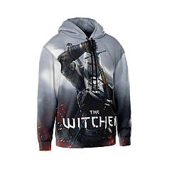 Худі чоловіче з принтом «Відьмак. Мисливець на Монстрів. The Witcher»