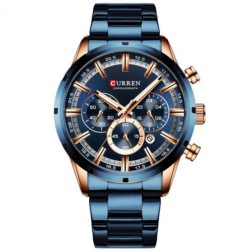 Годинник Куррен 8355 Blue-Cuprum