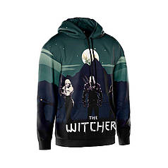 Худі чоловіче з принтом «Відьмак. Нічні герої. The Witcher. Night heroes»