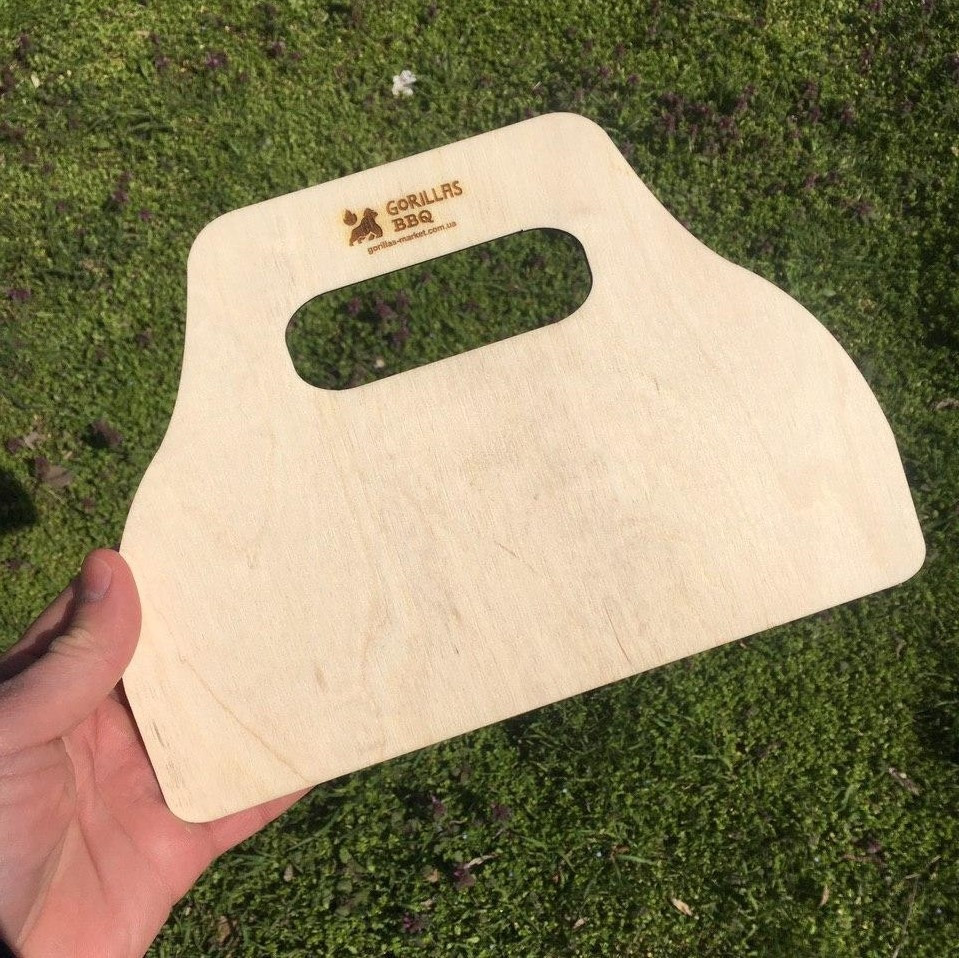 Віяло для роздування вугілля (Дерево) Gorillas BBQ DS61, фото 1