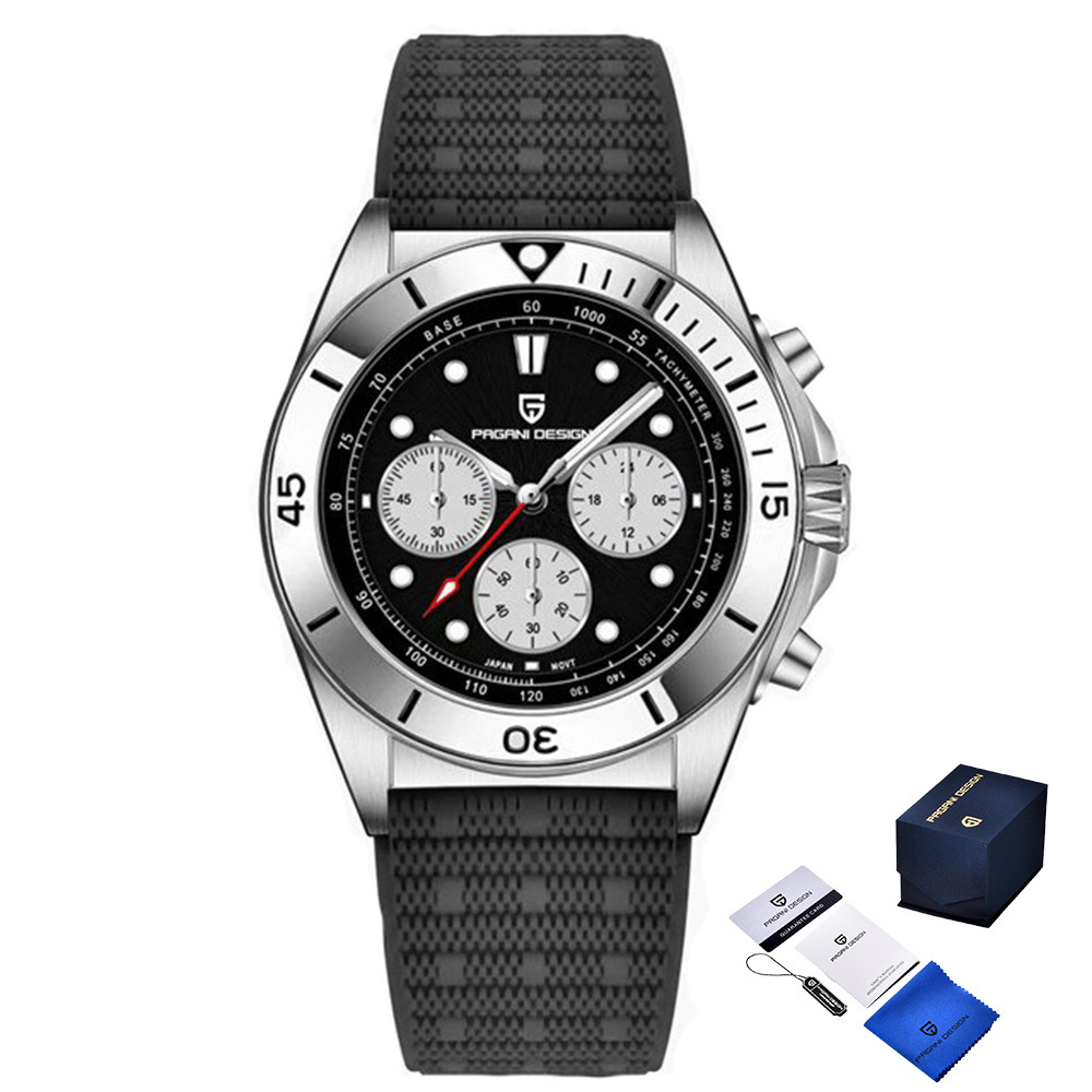 Годинник Пагані Дизайн PD-1705-1 Silver-Black