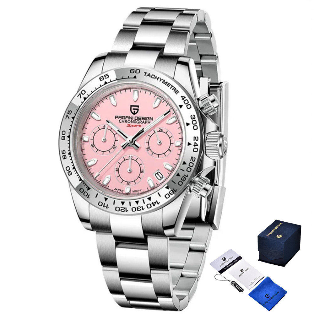 Годинник Пагані Дизайн PD-1727 Silver-Pink