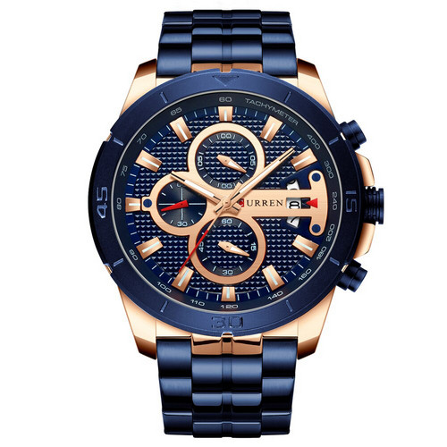Годинник Куррен 8337 Blue-Cuprum