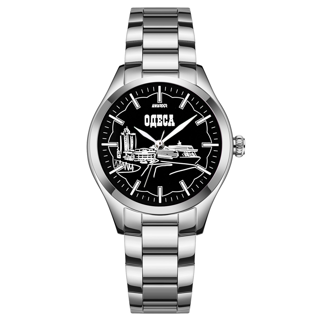 Годинник Авандер035 Одеса II Silver-Black