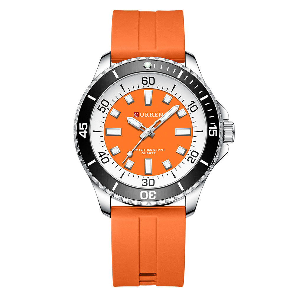 Годинник Куррен 8448 Silver-Orange