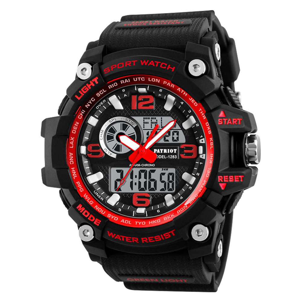 Годинник Патріот 012RD Black-Red