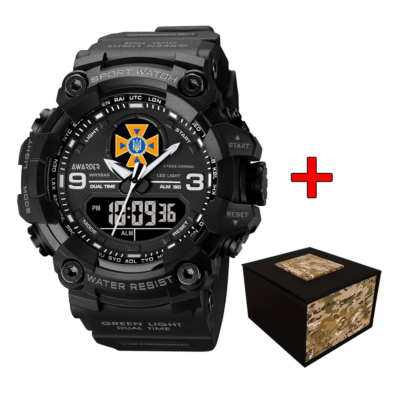 Годинник Авандер001 ДСНС All Black