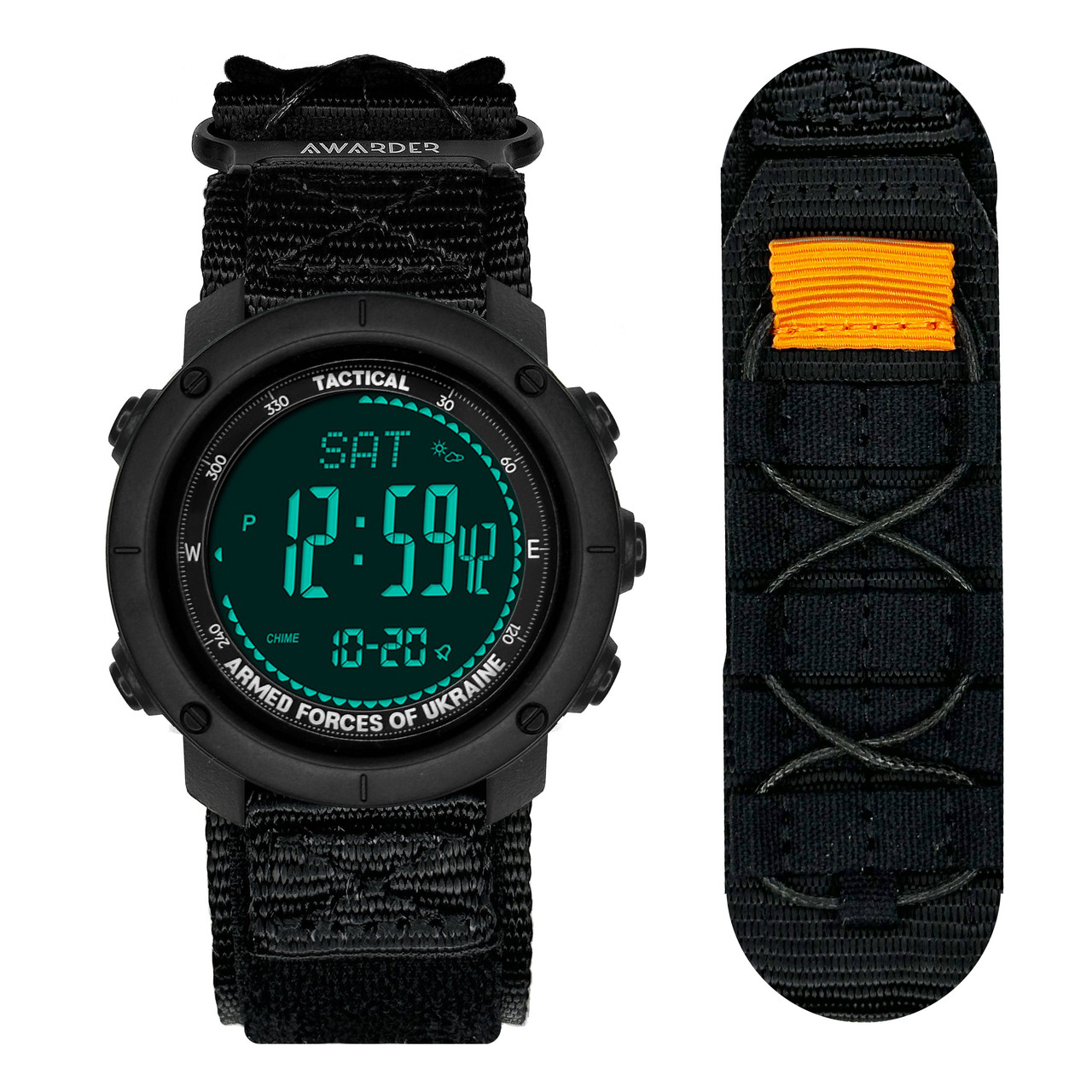 Годинник Авандер036 Nylon Tactic All Black