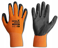 Рукавички захисні Bradas NITROX ORANGE RWNO8 нітрил (розмір 8)