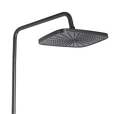 Душова система універсальна Qtap Gemini на три споживачі (з виливом) QTGEM111GMB45688 Gunmetal Black PVD, фото 6