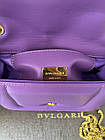 Елегантна жіноча сумочка BVLGARI натуральна шкіра з ручкою брендова сумка крос боді на ланцюжку через плече, фото 7