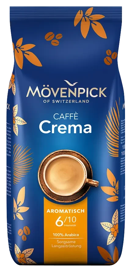 ОРИГІНАЛ! Кава у зернах Movenpick Caffe Crema 1кг 100% арабіка, Німеччина ТОП ПРОДАЖІВ