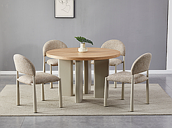 Стіл шпонований МДФ Амбра TМ-235 ясен + теплий пісок