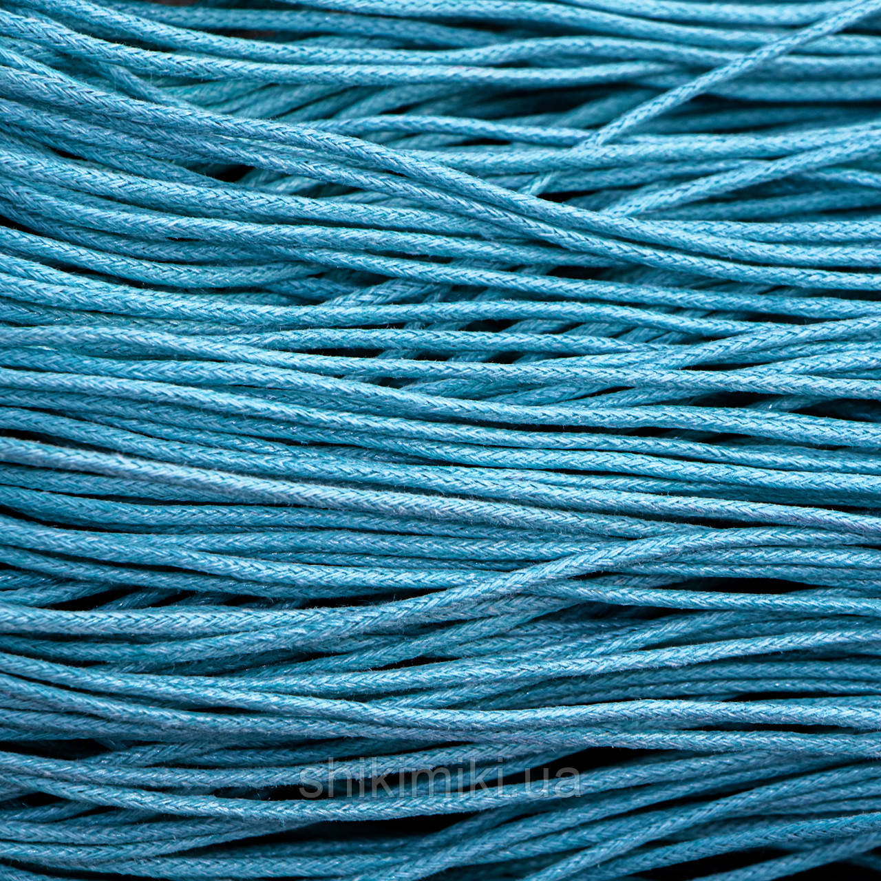 Шнур вощений 2,5 мм, колір Блакитний, фото 1