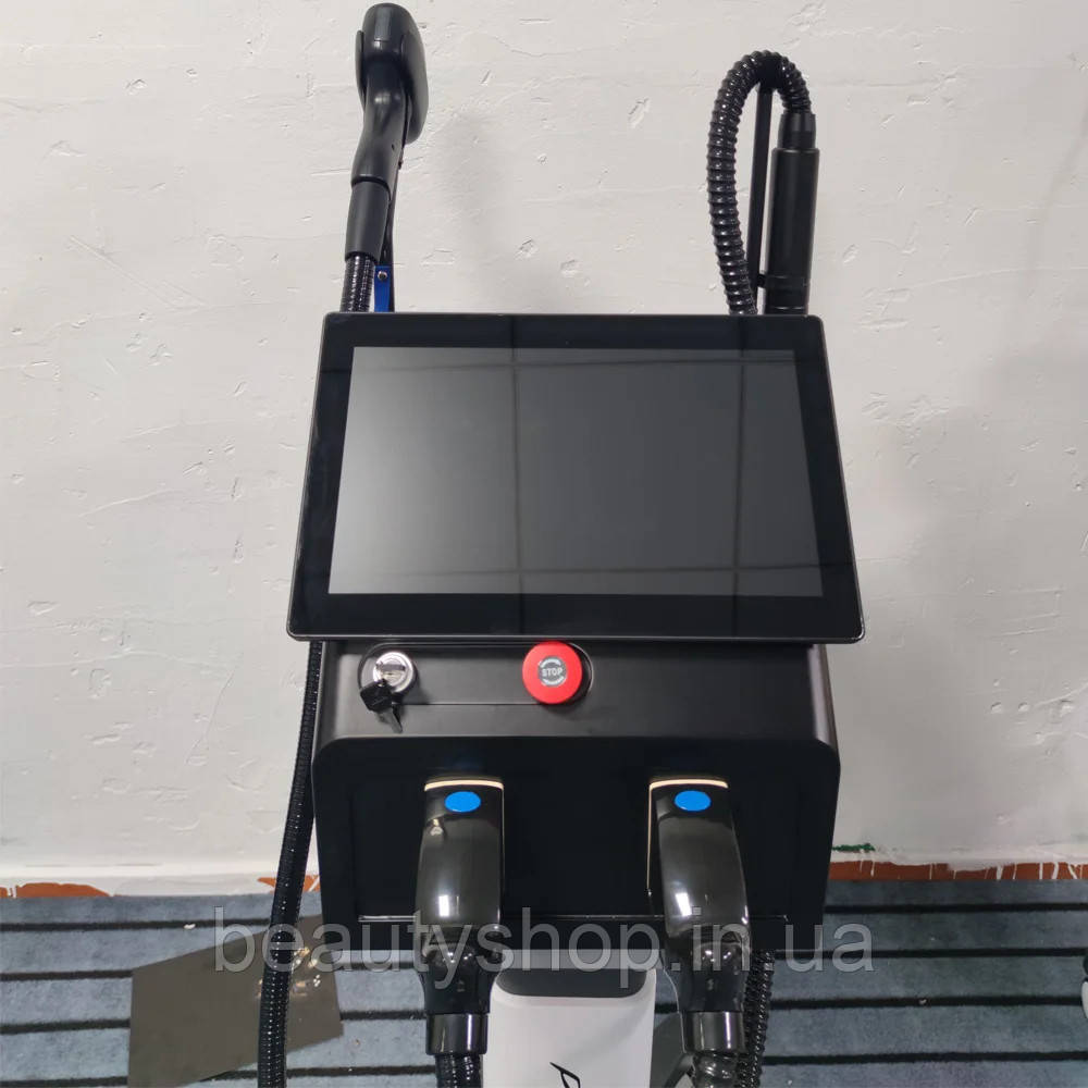 Q Switch 2-в-1 Пікосекундний лазер + 808 епілятор — лазерний апарат для тату, пігменту, акне та епіляції