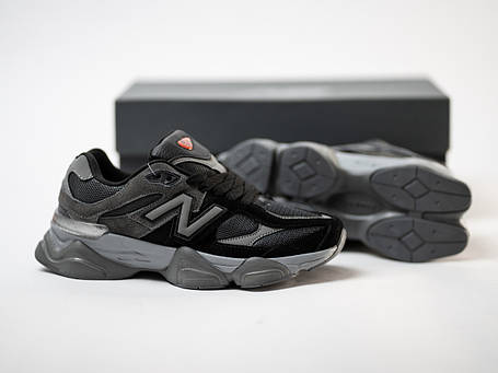 Кросівки New Balance 9060 унісекс Black Grey чорні з сірим, фото 1