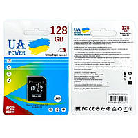 Карта памяти UA Power microSDXC 128Gb (UHS-1 U3) (Class 10) (R-90 Mb/s, W-30 Mb/s) + Adapter SD