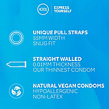 Без латексні ультратонкі презервативи EXS — Pull Non-Latex Condom 1 шт., фото 3