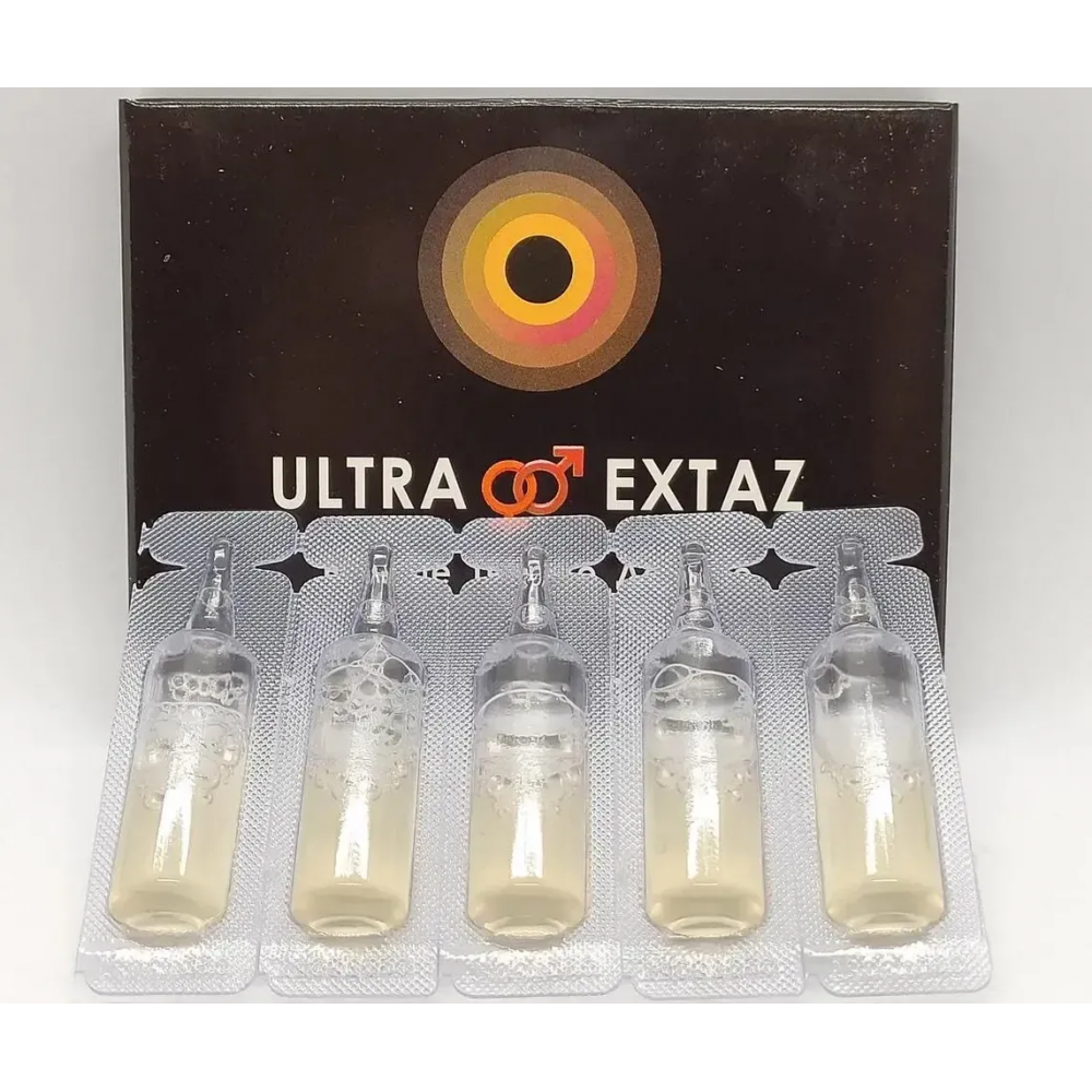 Збуджувальні краплі Ultra Extaz, (5 ампул по 5 ml), фото 1