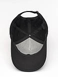 Бейсболка унісекс у чорному кольорі з білим логотипом MIU, фото 2