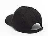 Бейсболка унісекс у чорному кольорі з білим логотипом MIU, фото 3