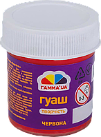 Фарба гуаш (40мл, червона) ГАММА’UA Творчість 401214