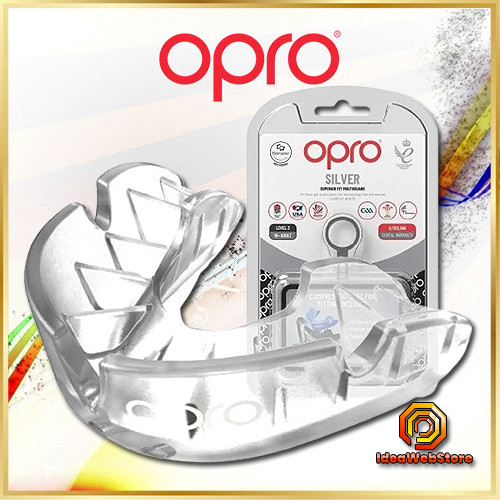 Капа OPRO Silver дитяча (вік до 11) Clear (art.102503006)