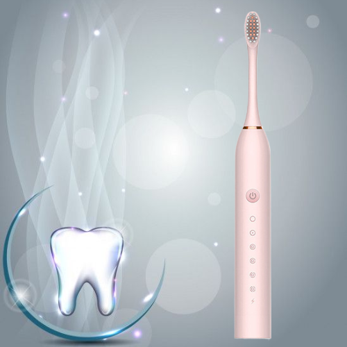 Електрична зубна щітка SONIC TOOTHBRUSH X-3 на акумуляторі зі змінними насадками від USB