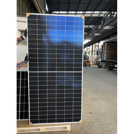 Монокристалічна сонячна панель Leapton LP182x199-M-66-NB-585W ,N-type 585Вт, Silver frame, BIFACIAL, фото 1