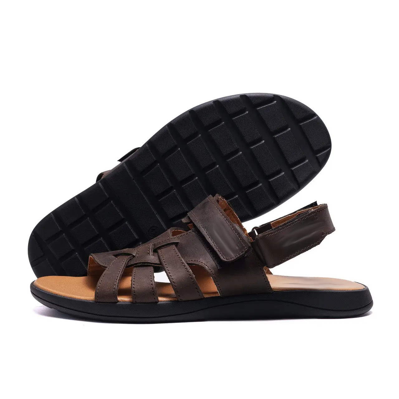 Чоловічі шкіряні сандалі  Brown